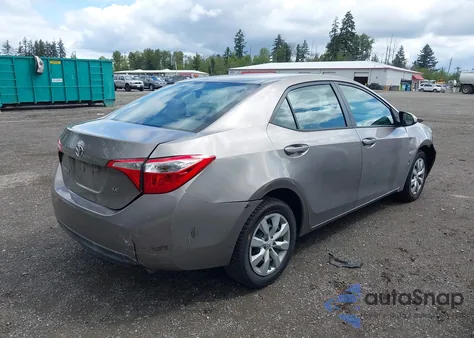 2016 Toyota Corolla Le из США, поврежденный, VIN 5YFBURHE3GP421342